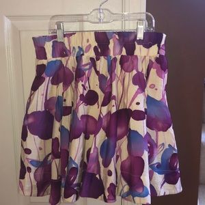 Purple multi-colored skirt